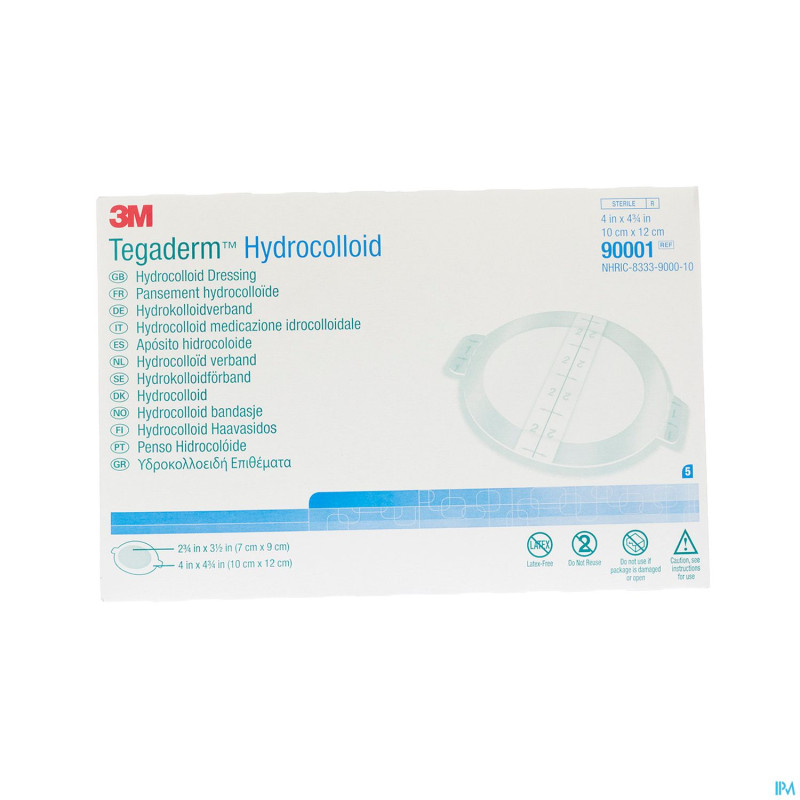 Tegaderm hydrocol.oval ster   100mmx120mm  5 90001
