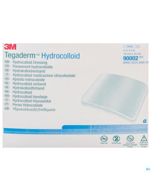 Tegaderm hydrocol.square ster 100mmx100mm  5 90002