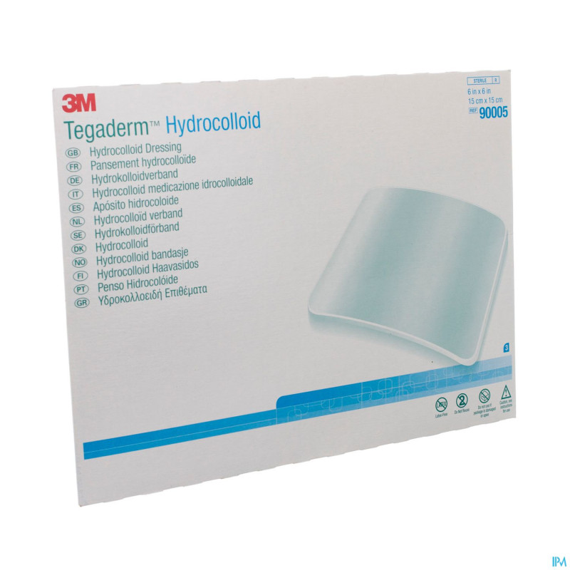Tegaderm hydrocol.square ster 150mmx150mm  3 90005