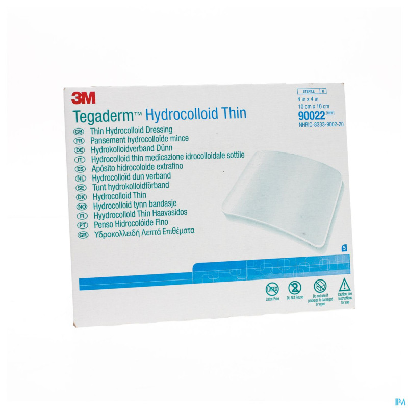 Tegaderm hydrocol.square steril thin10x10cm5 90022