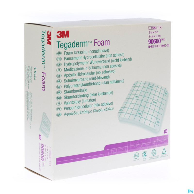 Tegaderm foam dressing    5,0x 5,0cm 10 90600