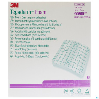 Tegaderm foam dressing    5,0x 5,0cm 10 90600
