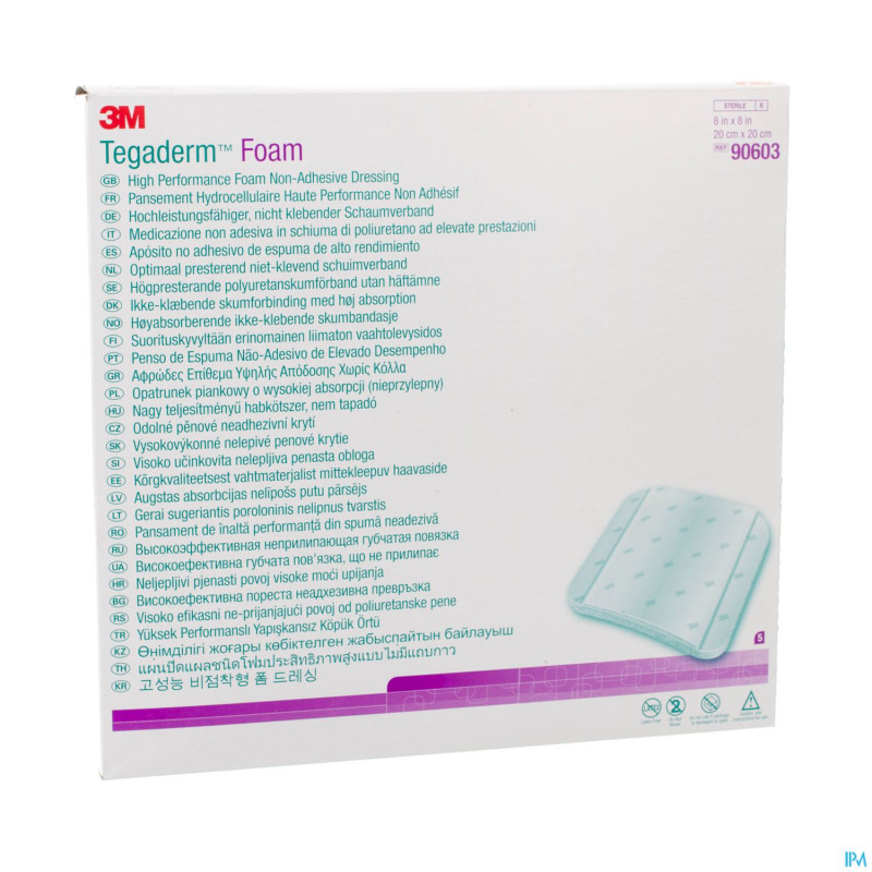 Tegaderm foam dressing    20,0x20,0cm  5 90603