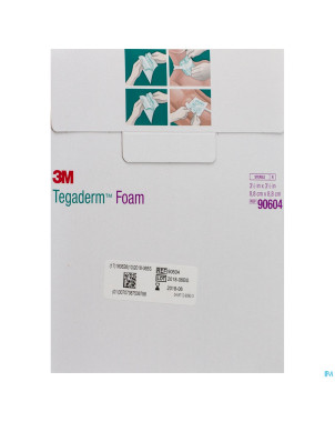 Tegaderm foam dressing    8,9x 8,9cm 10 90604