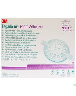 Tegaderm foam dressing adh  10,00x11,00cm 10 90611