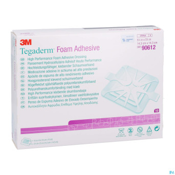 Tegaderm foam dressing adh  14,30x14,30cm 10 90612