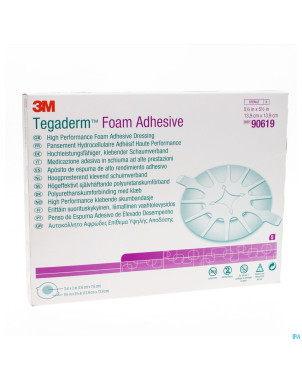 Tegaderm foam dressing adh  13,97x13,97cm  5 90619