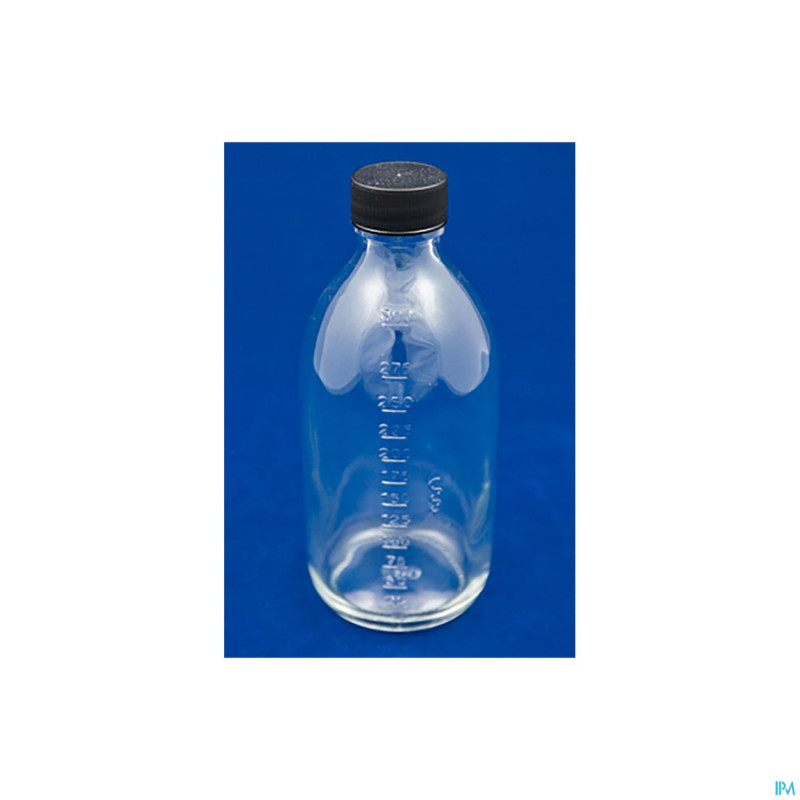 Flacon blanc obus 300ml gradue    pontos