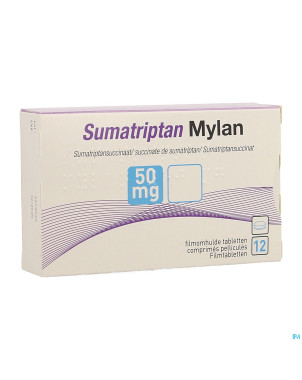 Sumatriptan viatris 50mg comp 12