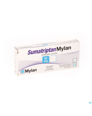 Sumatriptan viatris 50mg comp 12