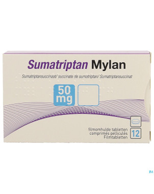 Sumatriptan viatris 50mg comp 12