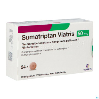 Sumatriptan viatris 50mg comp pell 24