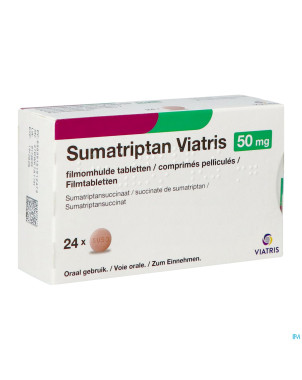 Sumatriptan viatris 50mg comp pell 24