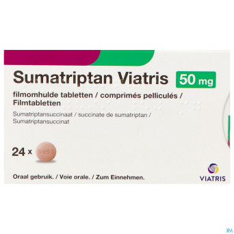 Sumatriptan viatris 50mg comp pell 24