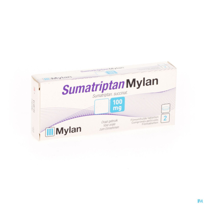 Sumatriptan mylan 100 mg comp  2 x 100 mg