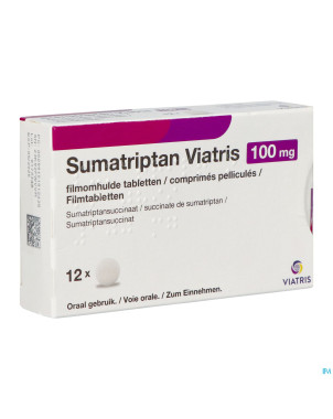 Sumatriptan viatris 100mg comp 12