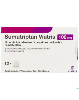 Sumatriptan viatris 100mg comp 12