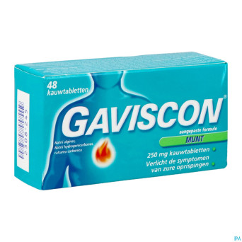 Gaviscon menthe    comp a croquer 48x250 mg
