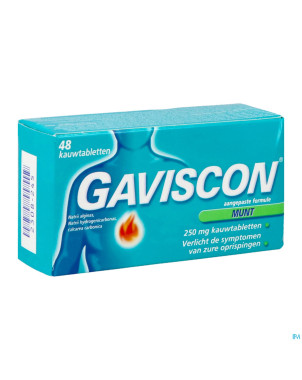 Gaviscon menthe    comp a croquer 48x250 mg