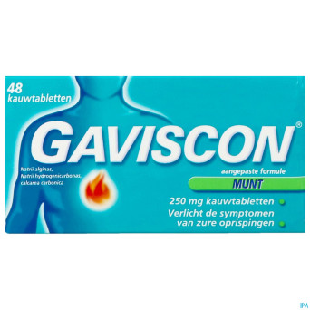 Gaviscon menthe    comp a croquer 48x250 mg