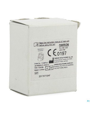 Omron aerosol godet medicament sans mesh pour u22