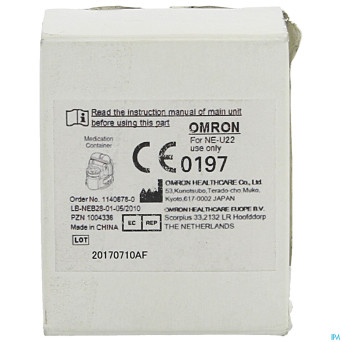 Omron aerosol godet medicament sans mesh pour u22