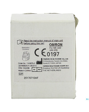 Omron aerosol godet medicament sans mesh pour u22