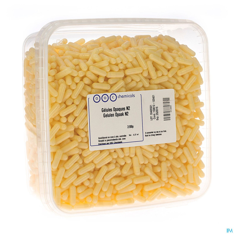 Gelules opaques    n2  2000 abc