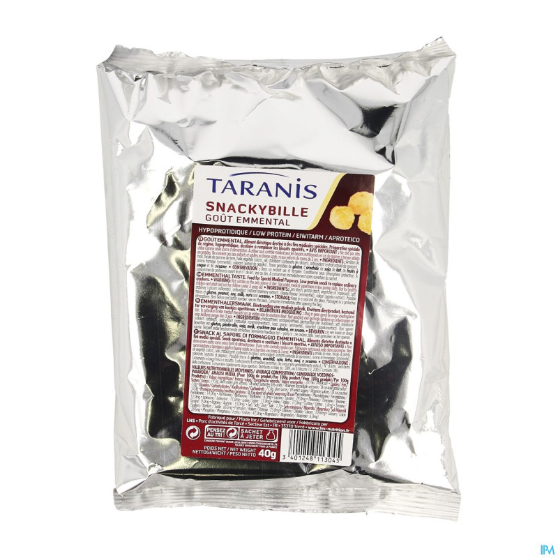 Taranis snackybille emmental    sachet 40g 4608