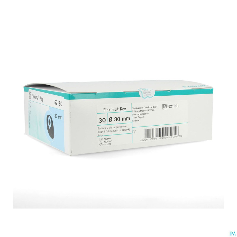 Flexima key p/f beige 80mm 30 62180j