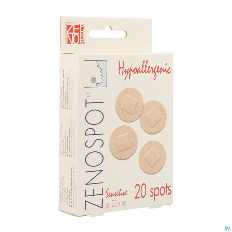 Zenospot 22mm 20 sensitive pansement