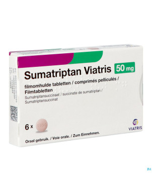 Sumatriptan viatris 50mg comp 6