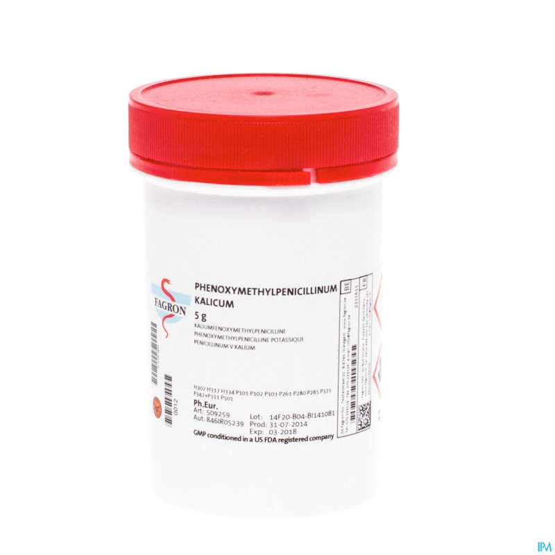Penicilline v potassique    5g fag