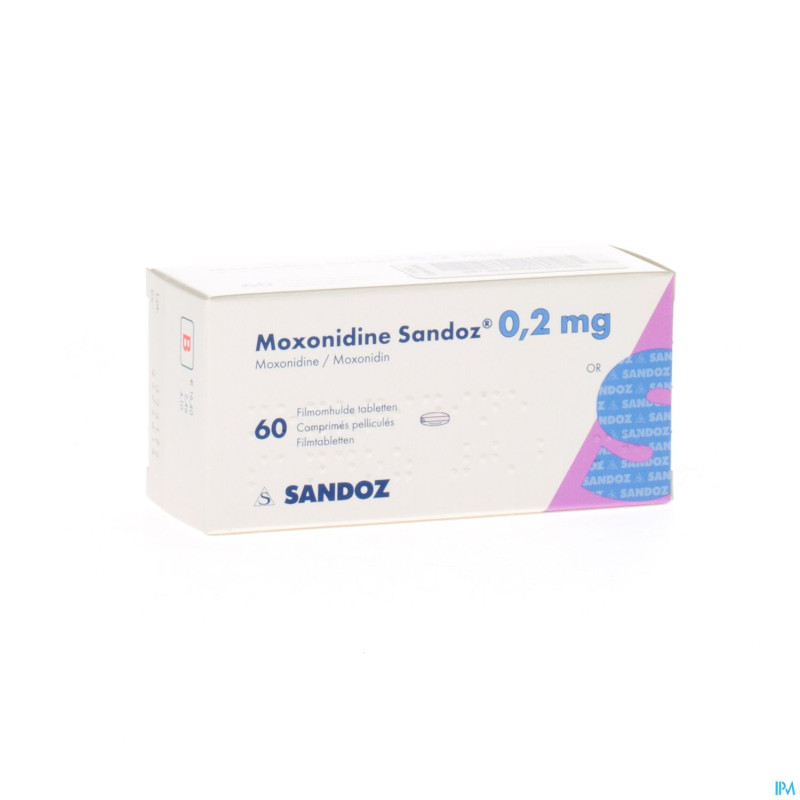 Moxonidine sandoz comp 60 x 0,2 mg