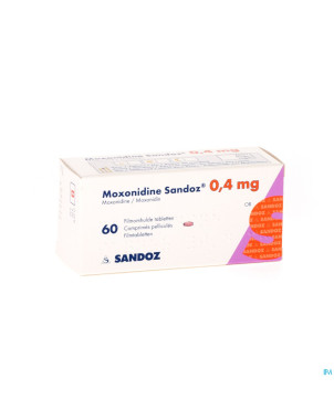 Moxonidine sandoz comp 60 x 0,4 mg