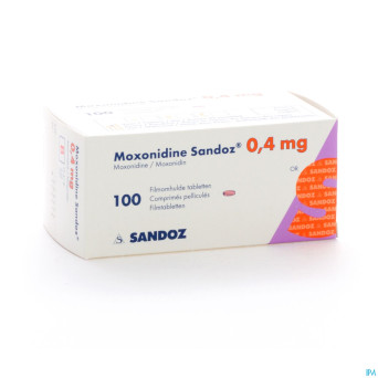 Moxonidine sandoz comp 100 x 0,4 mg