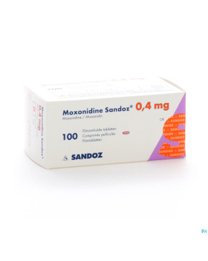 Moxonidine sandoz comp 100 x 0,4 mg