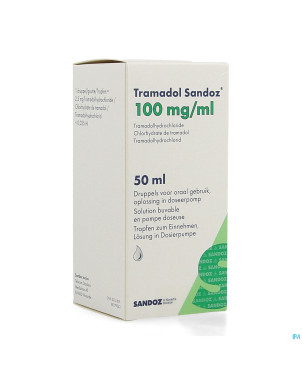 Tramadol 100mg/ml sandoz pompe doseuse 50 ml