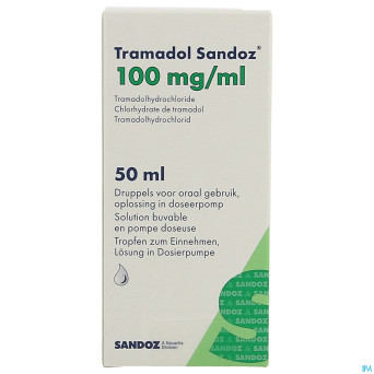 Tramadol 100mg/ml sandoz pompe doseuse 50 ml