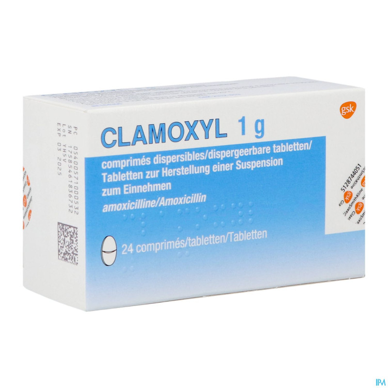 Clamoxyl 1000 "tabs" comp 24x1000mg