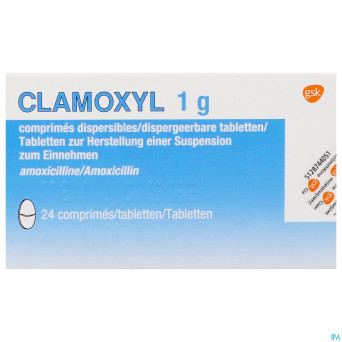 Clamoxyl 1000 "tabs" comp 24x1000mg