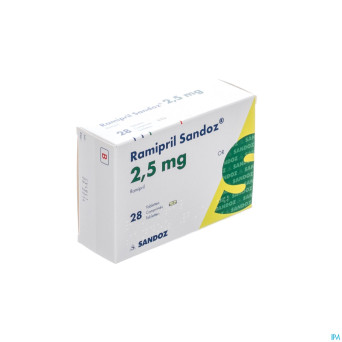 Ramipril sandoz 2,5 mg tabl 28 x 2,5 mg