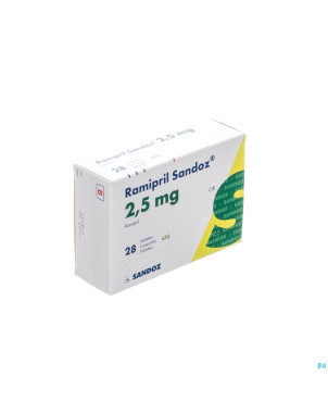 Ramipril sandoz 2,5 mg tabl 28 x 2,5 mg