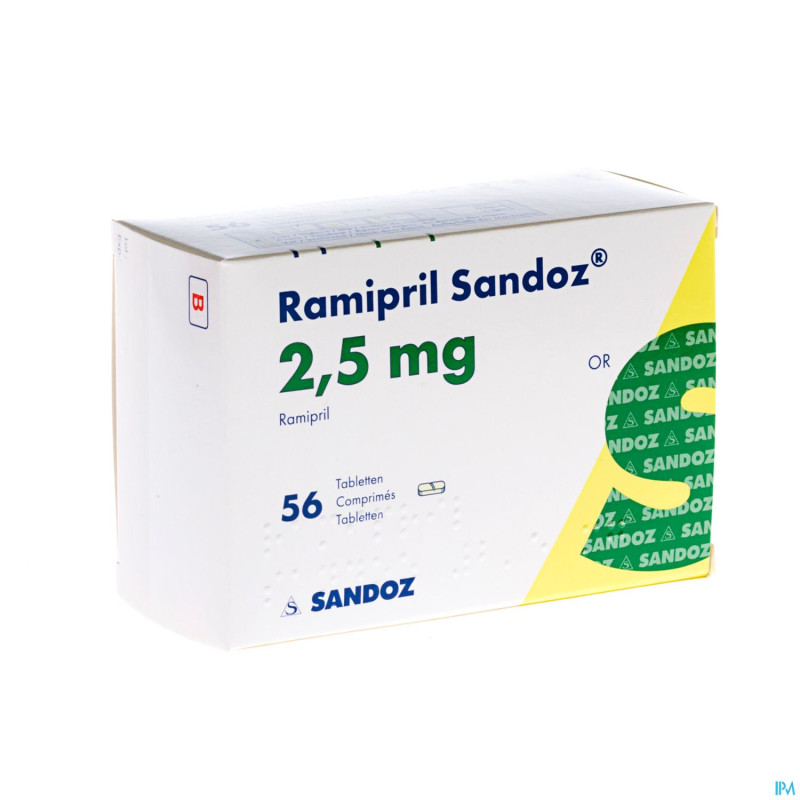 Ramipril sandoz 2,5 mg tabl 56 x 2,5 mg