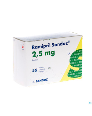 Ramipril sandoz 2,5 mg tabl 56 x 2,5 mg