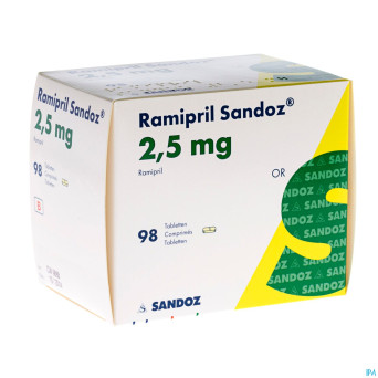 Ramipril sandoz 2,5 mg tabl 98 x 2,5 mg