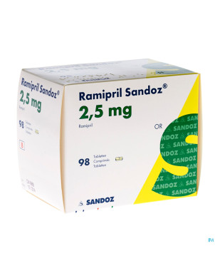Ramipril sandoz 2,5 mg tabl 98 x 2,5 mg