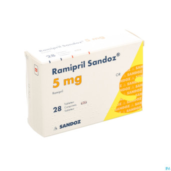 Ramipril sandoz 5,0 mg tabl 28 x 5,0 mg
