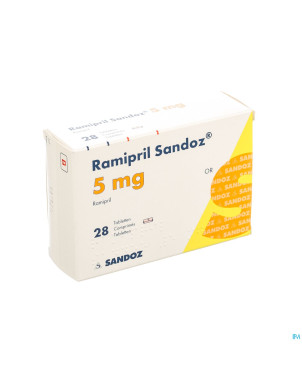 Ramipril sandoz 5,0 mg tabl 28 x 5,0 mg
