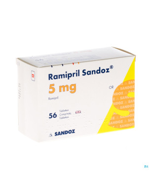 Ramipril sandoz 5,0 mg tabl 56 x 5,0 mg